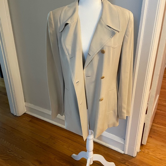 Banana Republic trench type suit jacket. - Picture 2 of 4